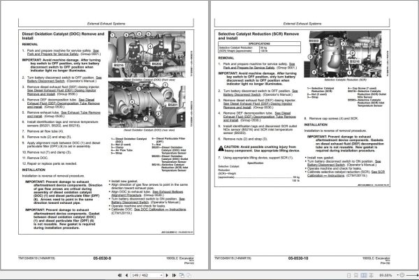 John Deere Excavator 160GLC Repair Technical Manual TM13349X19 2019 (2)