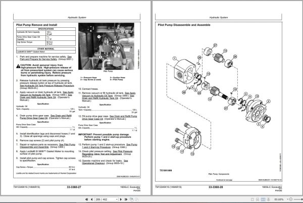 John Deere Excavator 160GLC Repair Technical Manual TM13349X19 2019 (3)