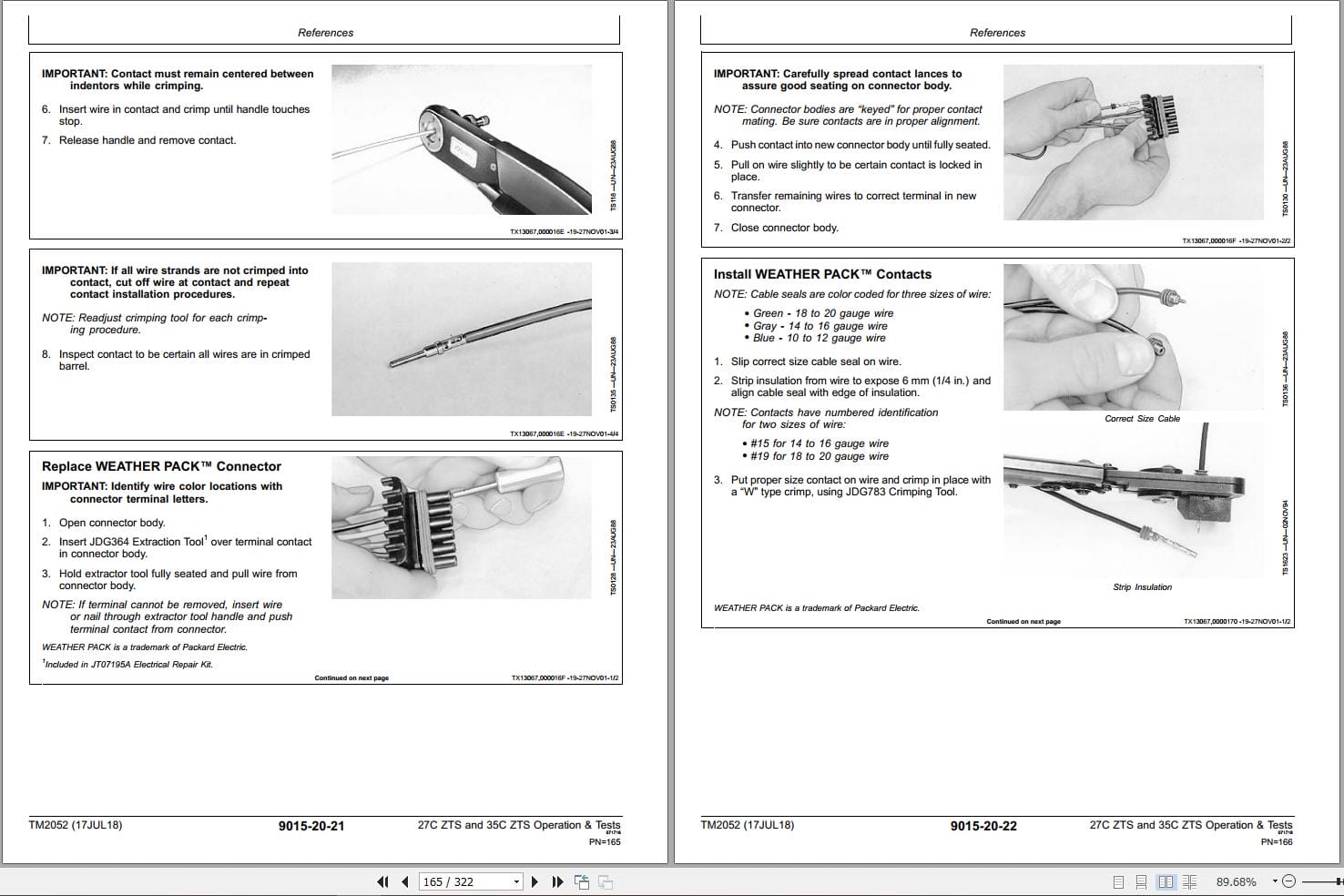 John Deere Excavator 27C ZTS 35C ZTS Operation & Test Technical Manual TM2052 (3)