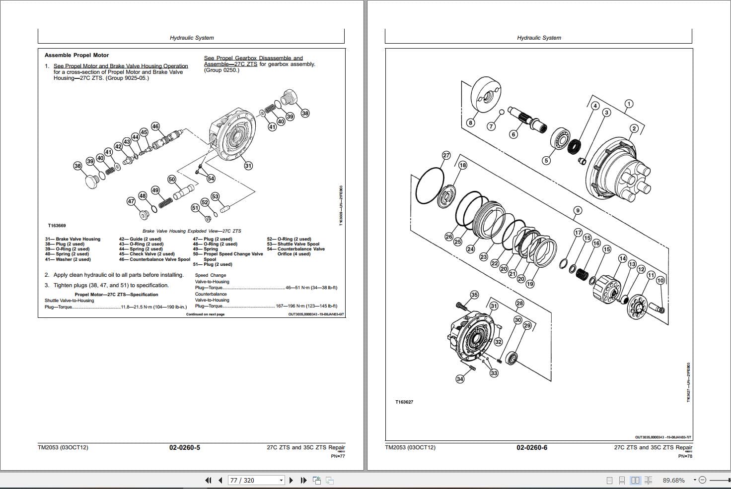 John Deere Excavator 27C ZTS 35C ZTS Repair Technical Manual TM2053 (2)