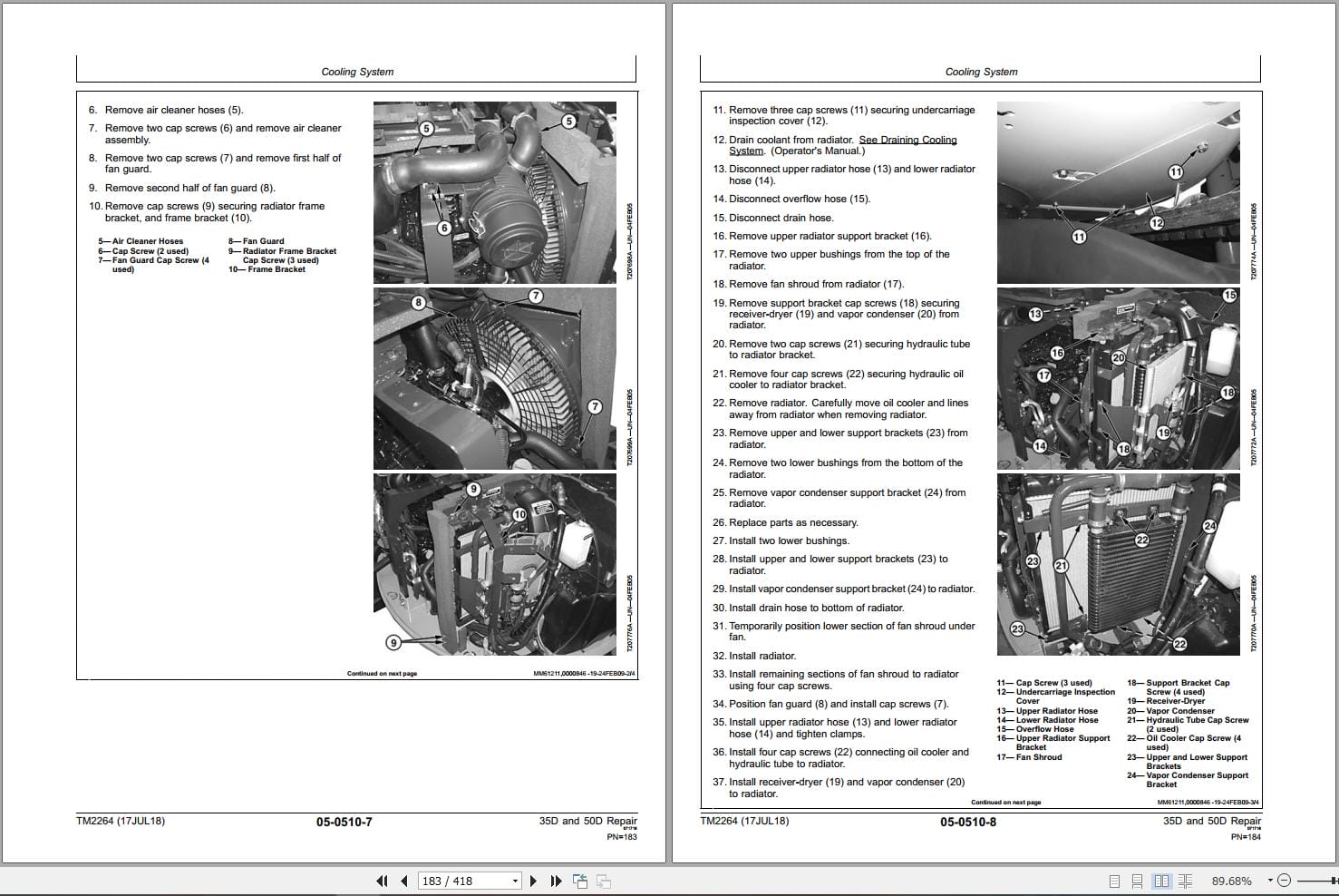 John Deere Excavator 35D 50D Repair Technical Manual TM2264 2018 (3)