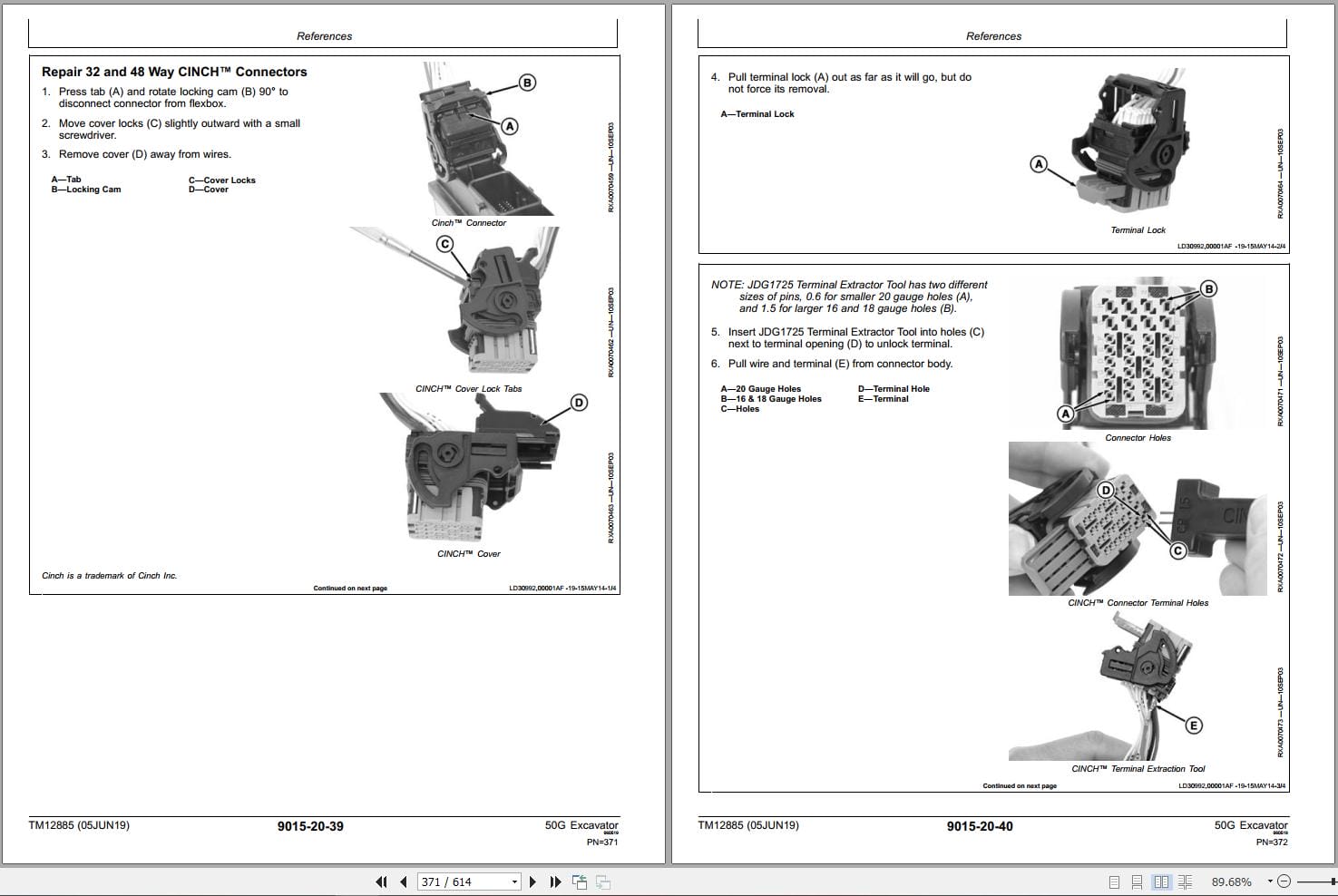 John Deere Excavator 50G Operation & Test Technical Manual TM12885 (3)