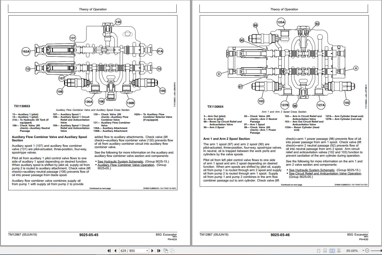 John Deere Excavator 85G Operation & Test Technical Manual TM12867 (4)