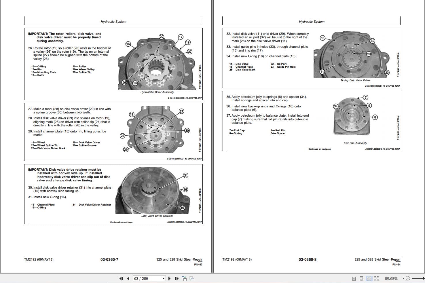 John Deere Skid Steer Loader 325 328 Repair Technical Manual TM2192 2018 (2)