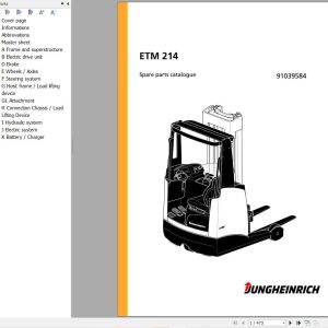 Jungheinrich Forklift ETM 214 Parts Catalog 91039584 (1)