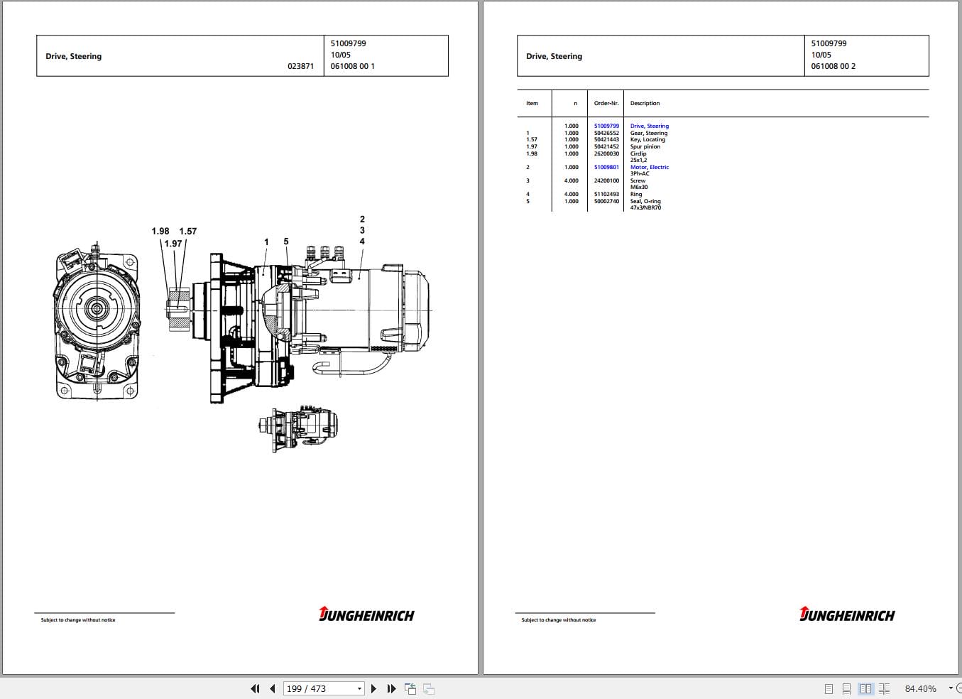 Jungheinrich Forklift ETM 214 Parts Catalog 91039584 (2)