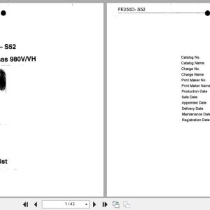 Kawasaki Engine FE250D S52 Spare Parts List (1)
