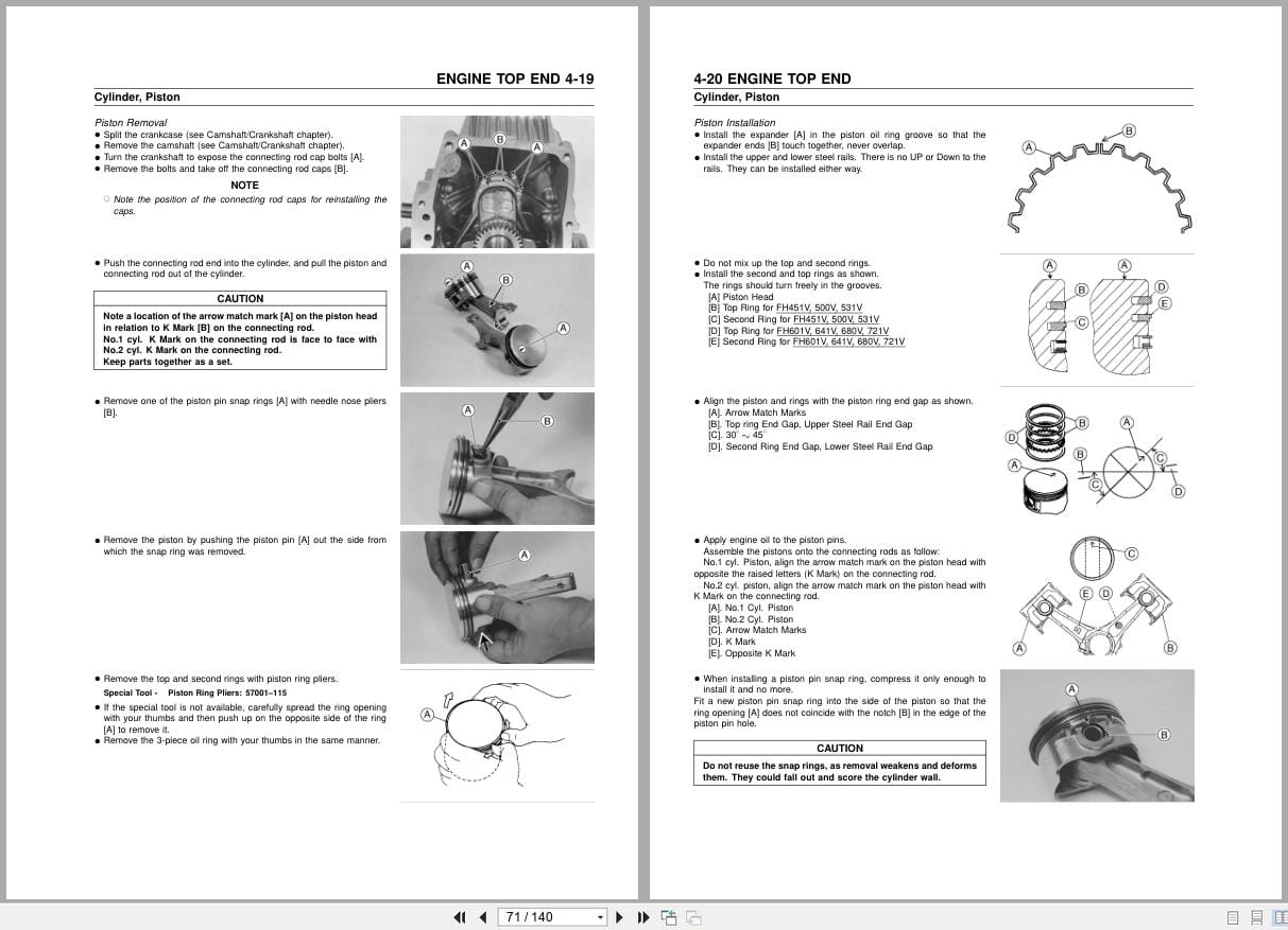 Kawasaki Engine FH451V FH500V FH531V FH601V FH641V FH680V FH721V Service Manual 2000 (2)
