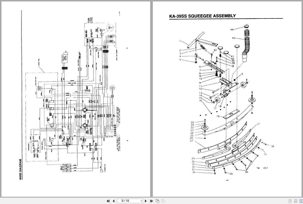 Kent Scrubber KA 39 SelectScrub Parts Manual 083427 (2)