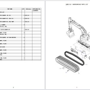 Kobelco Crawler Excavator SK520LC 11 Parts Manual S3LS00068ZE04 (2)