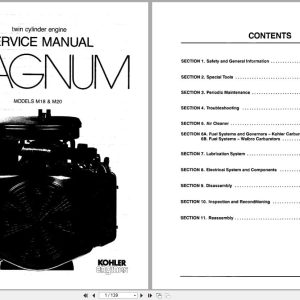 Kohler Engine Magnum M18 M20 Service Manual TP 2204 8 (1)