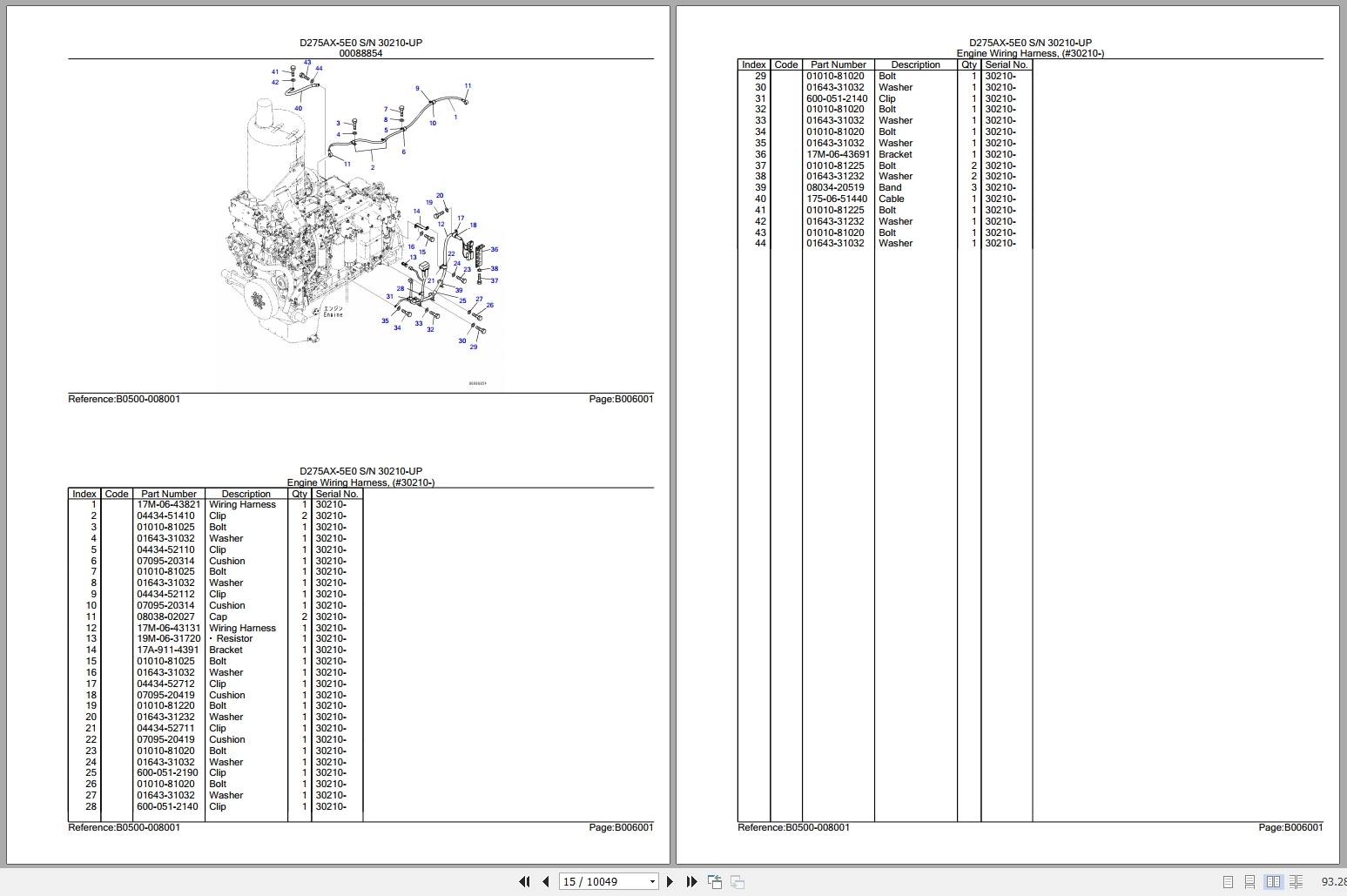 Komatsu Bulldozers D275AX 5E0 30210 UP Parts Catalog (2)
