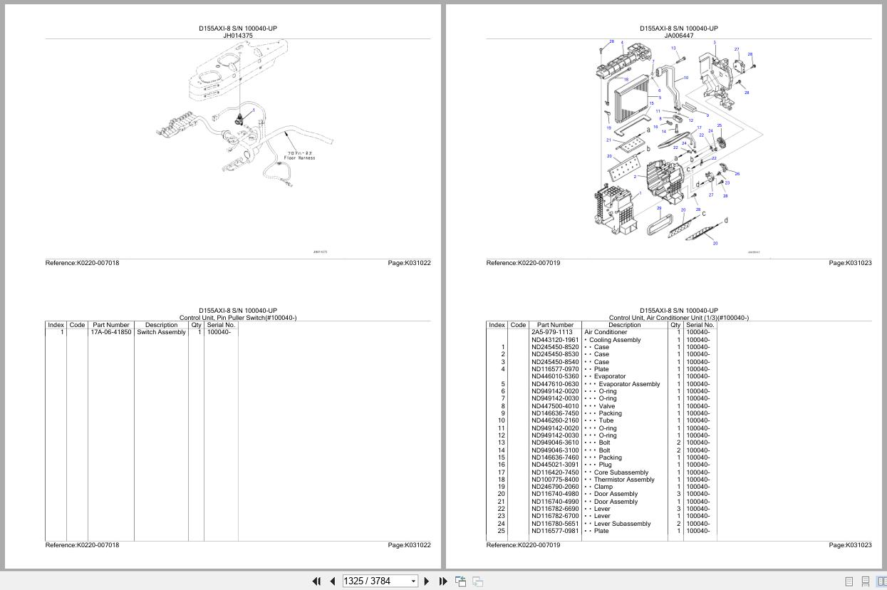 Komatsu Dozer D155AXI 8 100040 UP Parts Manual (2)