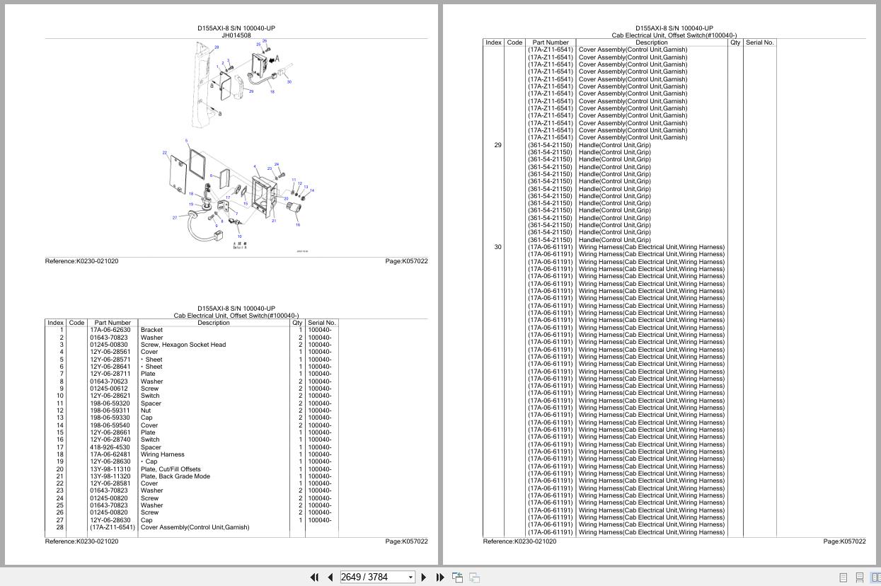 Komatsu Dozer D155AXI 8 100040 UP Parts Manual (3)