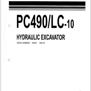 Komatsu Excavator PC490 10 PC490LC 10 Parts Book UEPB014705 (1)