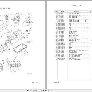 Komatsu Forklift Truck FG40Z 10 To FD50AY 10 Engine Parts Book PEC10E2 01 (2)