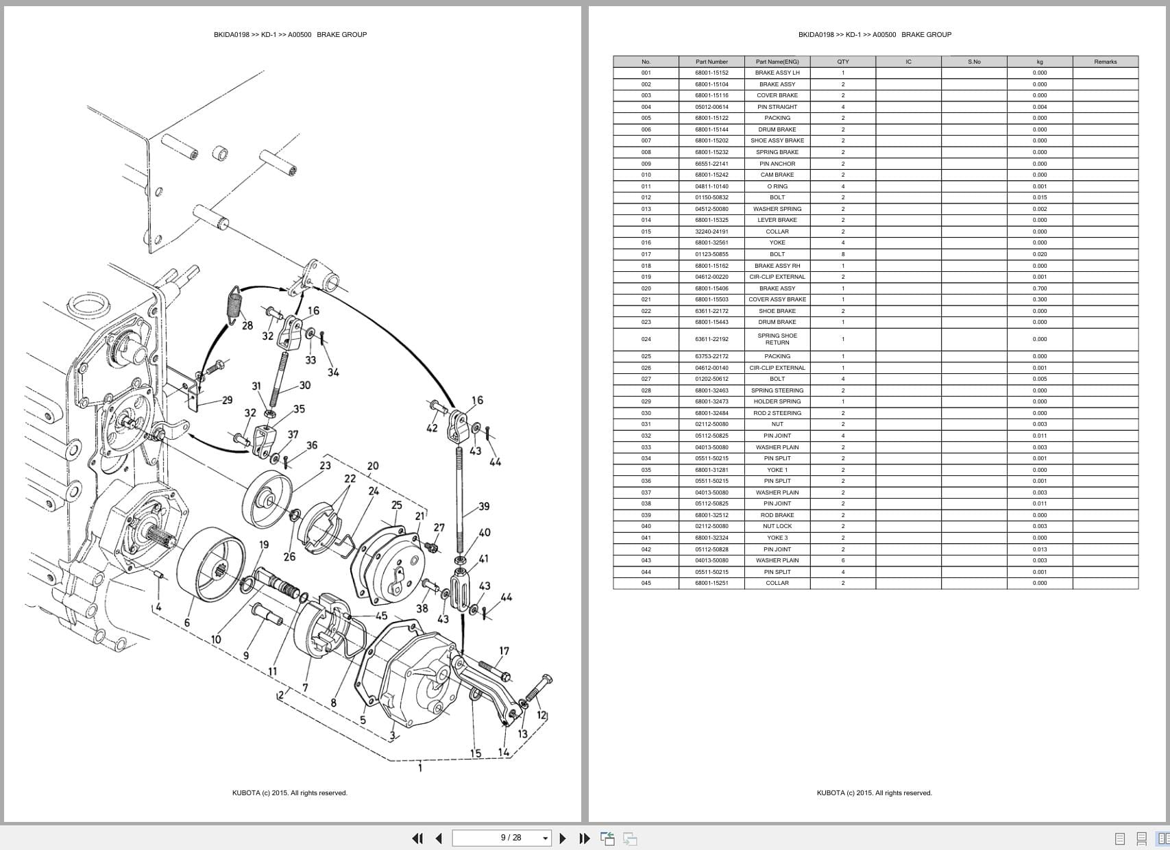 Kubota Bulldozer KD 1 Spare Australia Parts Catalog (2)