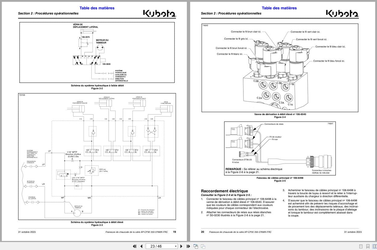 Kubota Cold Planer AP CP30 Series Operator Manual 350 376MK FRC FR (2)