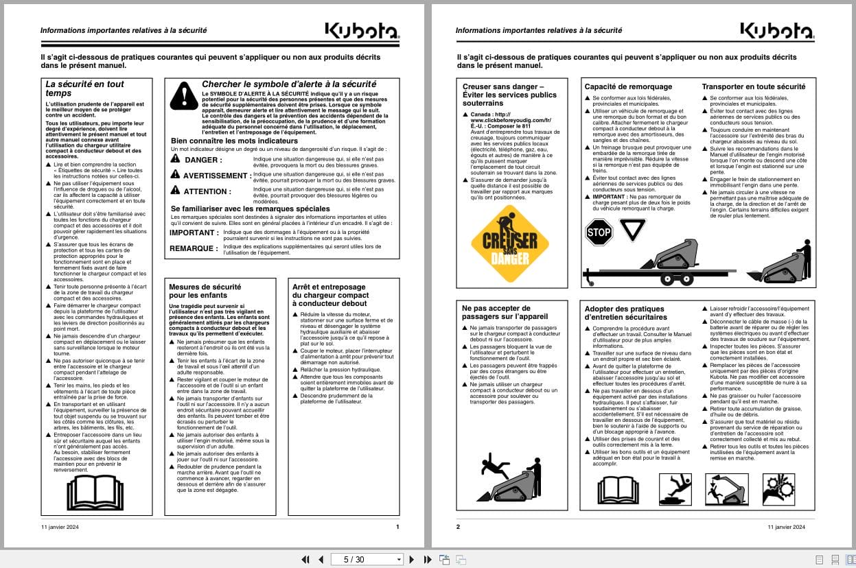 Kubota Compact Claw Grapple AP CGC1040 Operator Manual 380 402MK FRC FR (2)
