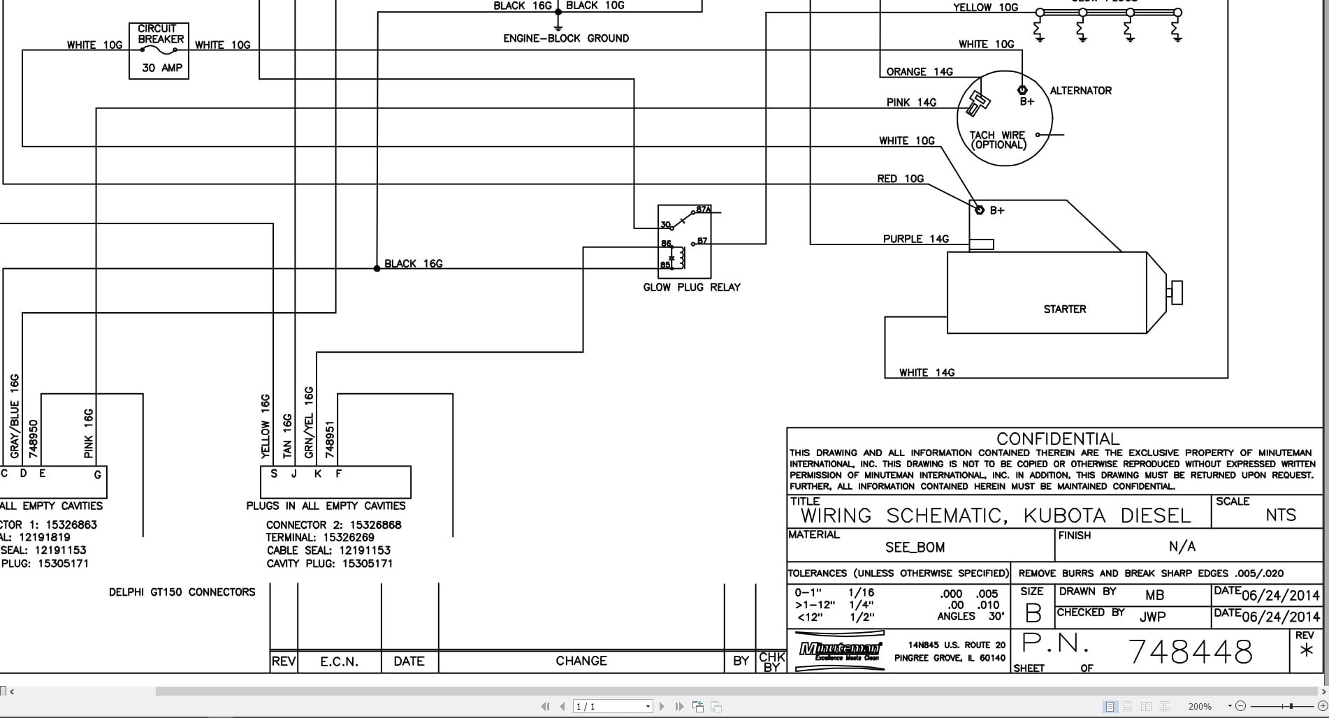 Kubota Diesel Engine Electrical Schematic (1)