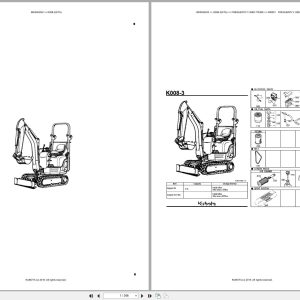 Kubota Excavator K008 3 K008 3KTA Australia Parts Catalog (1)