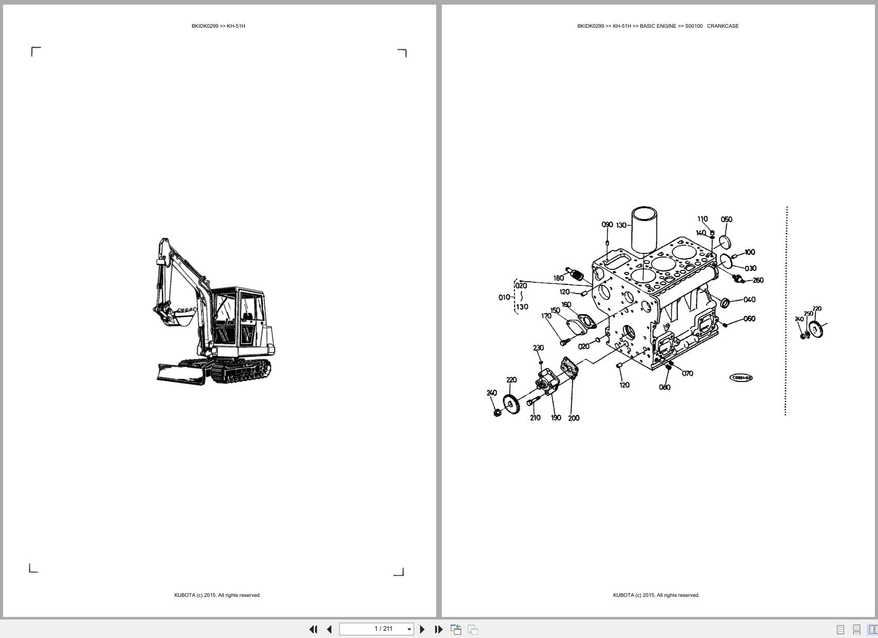 Kubota Excavator KH 51H Australia Parts Catalog (1)