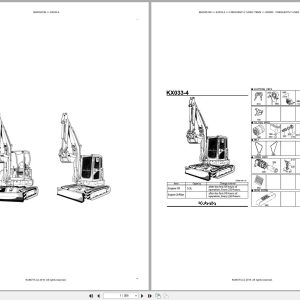 Kubota Excavator KX033 4 Australia Parts Catalog (1)