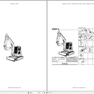 Kubota Excavator KX057 4 Australia Parts Catalog (1)