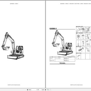 Kubota Excavator KX080 3 Australia Parts Catalog (1)