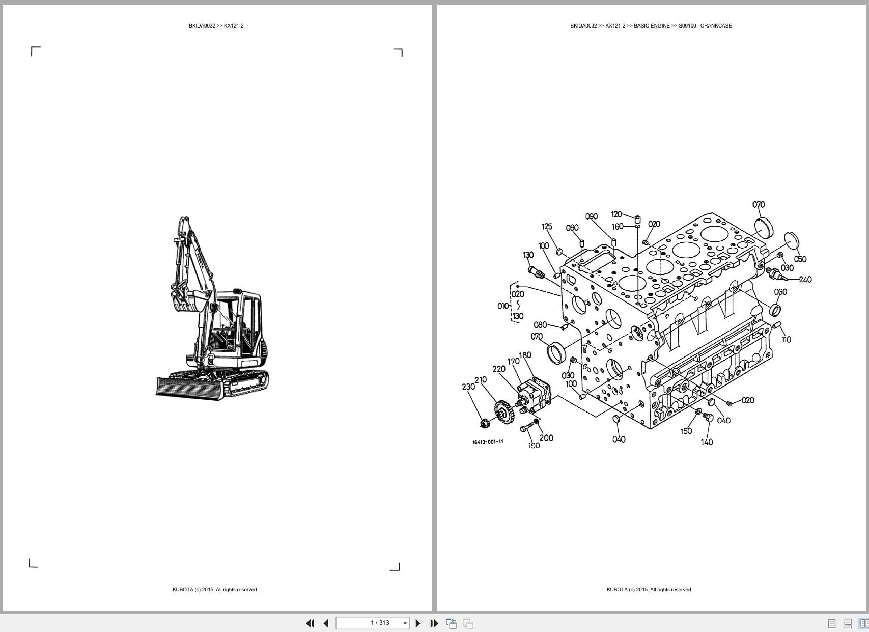Kubota Excavator KX121 2 Australia Parts Catalog (1)