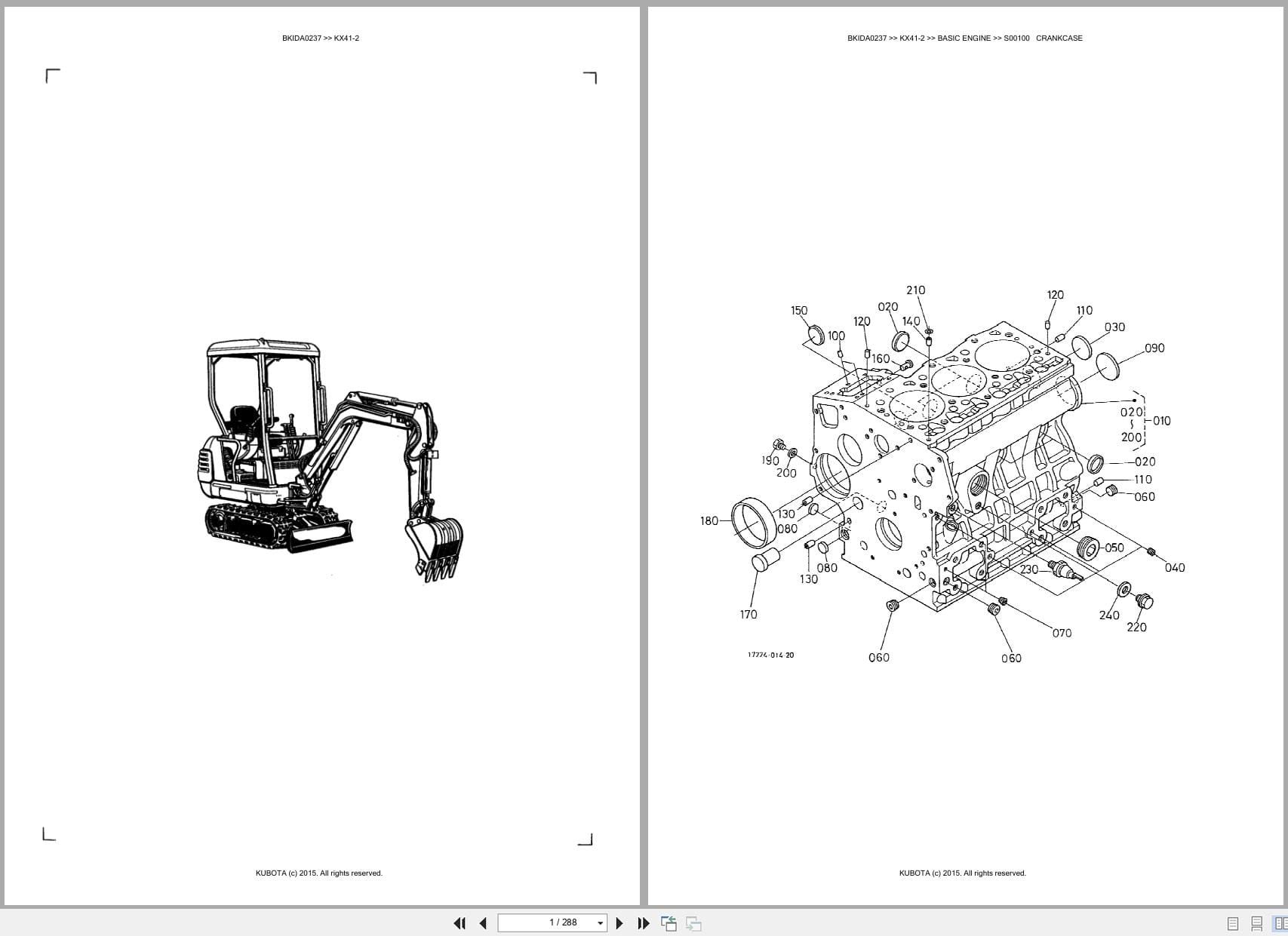 Kubota Excavator KX41 2 Australia Parts Catalog (1)