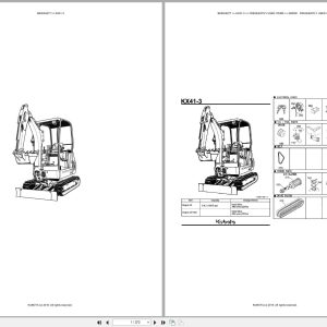 Kubota Excavator KX41 3 Australia Parts Catalog (1)