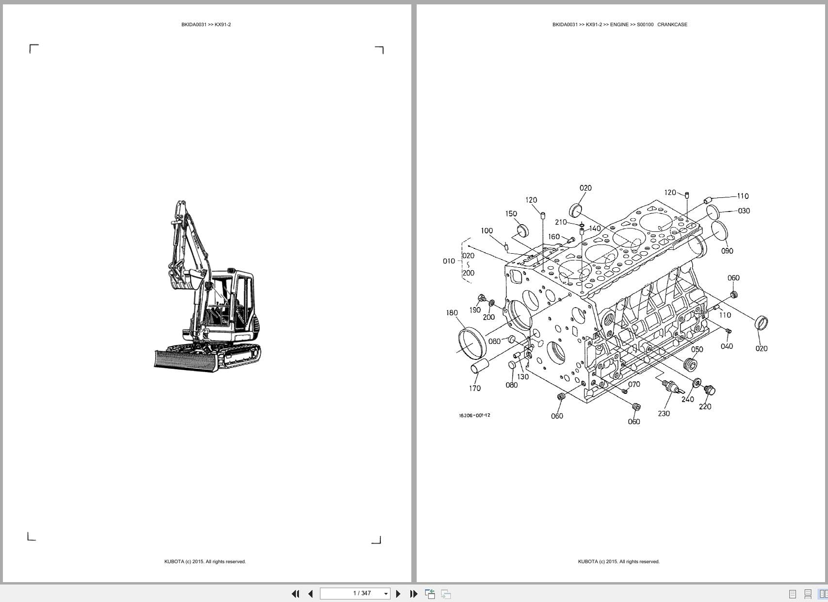 Kubota Excavator KX91 2 Australia Parts Catalog (1)