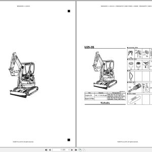 Kubota Excavator U25 3S Australia Parts Catalog (1)
