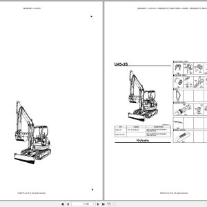 Kubota Excavator U45 3S Australia Parts Catalog (1)