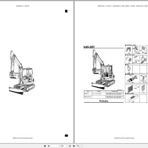 Kubota Excavator U45 3ST Australia Parts Catalog (1)