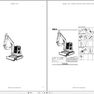 Kubota Excavator U55 4 Australia Parts Catalog (1)