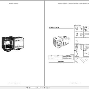 Kubota Generator GL6000 AUS Australia Parts Catalog (1)