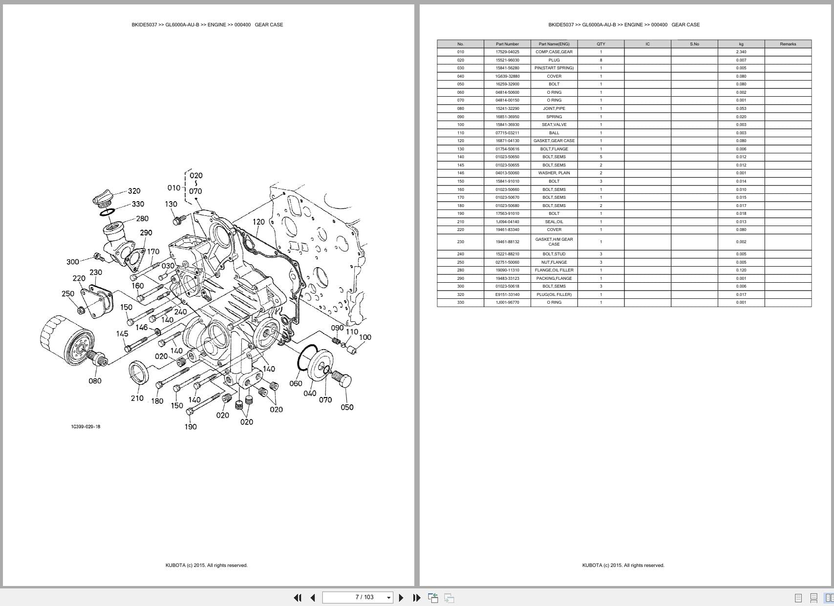 Kubota Generator GL6000A AU B Australia Parts Catalog (2)
