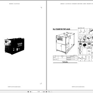 Kubota Generator KJ S170F AUS Australia Parts Catalog (1)