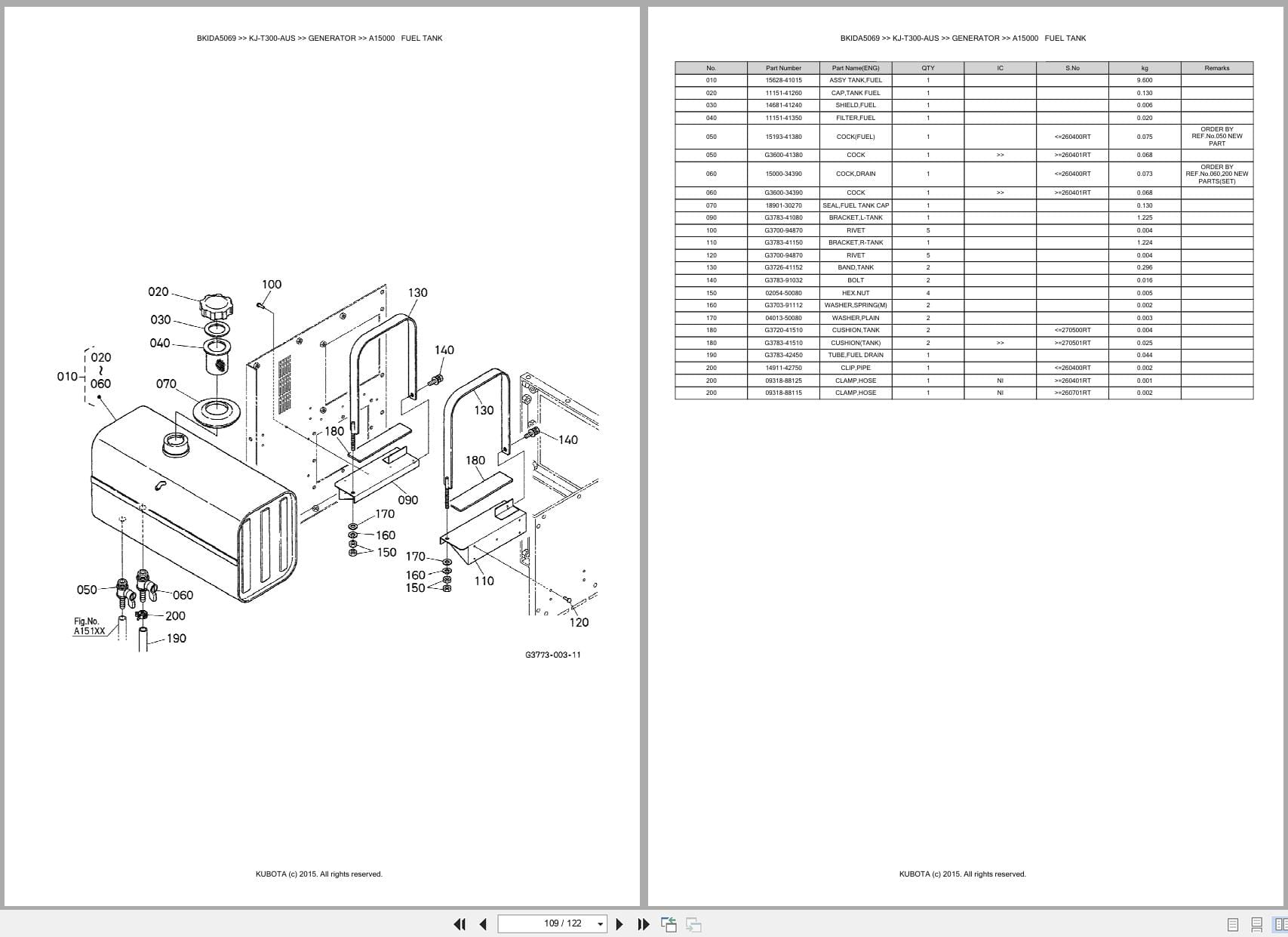 Kubota Generator KJ T300 AUS Australia Parts Catalog (2)