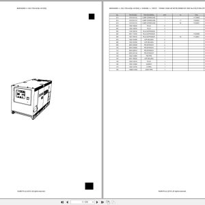 Kubota Generator SQ 1150 AUS E1204 Australia Parts Catalog (1)
