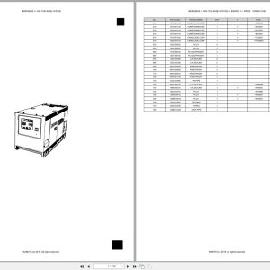 Kubota Generator SQ 1150 AUS F0103 Australia Parts Catalog (1)