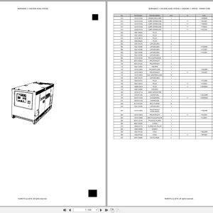 Kubota Generator SQ 3300 AUS F0242 Australia Parts Catalog (1)