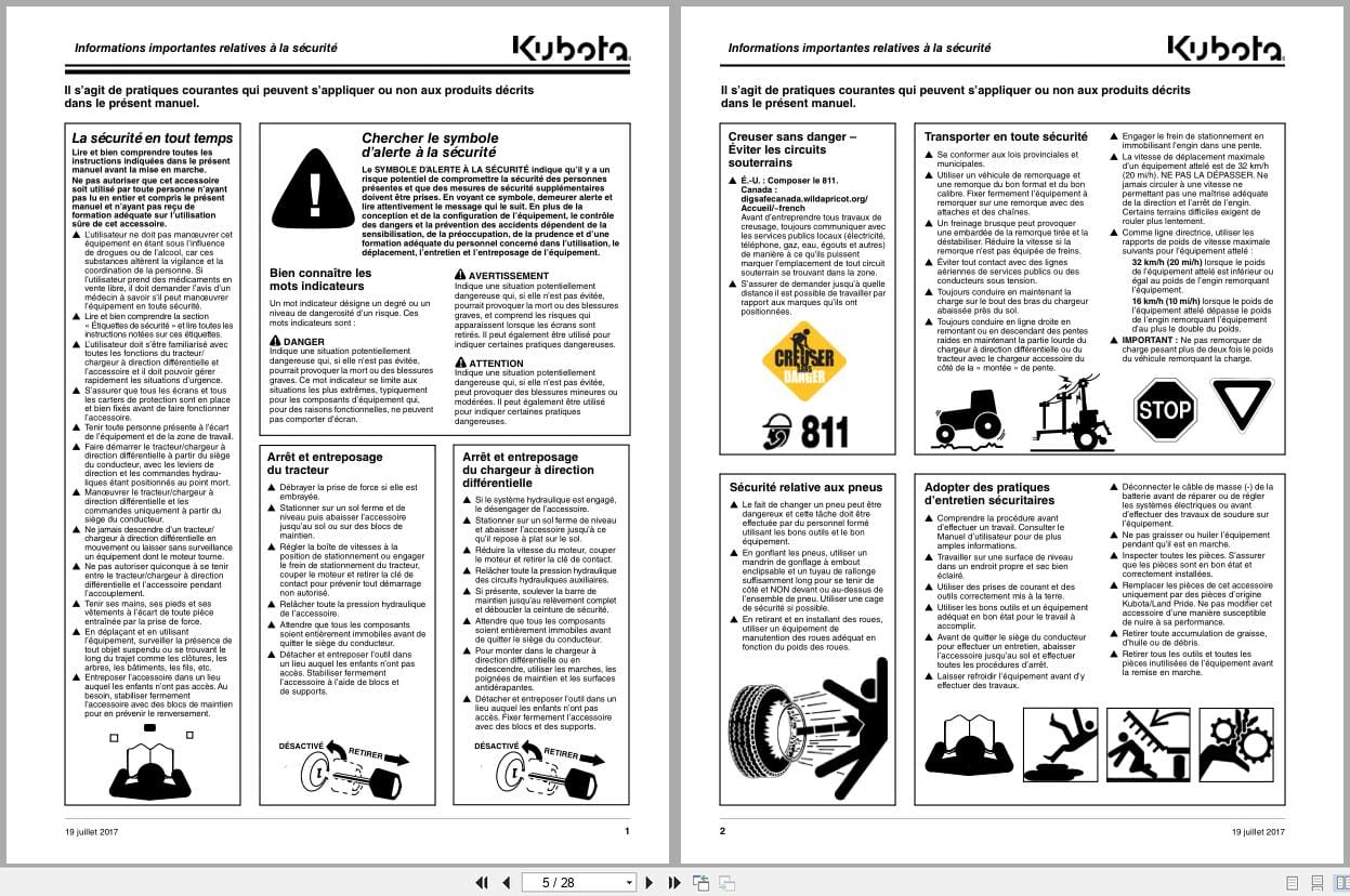 Kubota Grapples AP SGM1566 AP SGM1572 AP SGM1578 Operator Manual 380 051MK FRC FR (2)