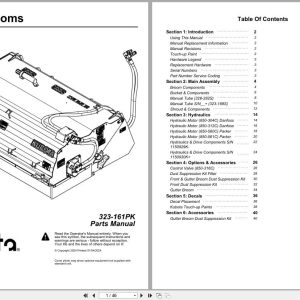 Kubota Hopper Brooms AP HB74 AP HB84 Parts Manual 323 161PK (1)