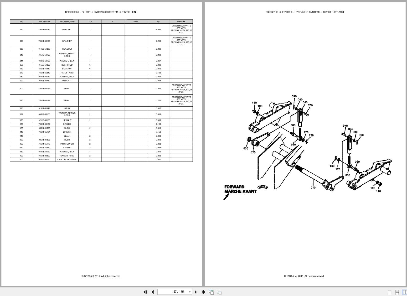 Kubota Mower F2100E Australia Parts Catalog (2)