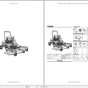 Kubota Mower F2560E Australia Parts Catalog (1)
