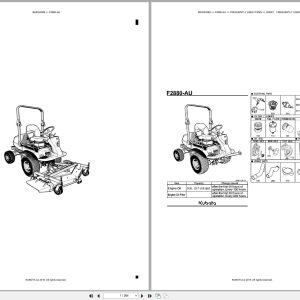 Kubota Mower F2880 AU Australia Parts Catalog (1)
