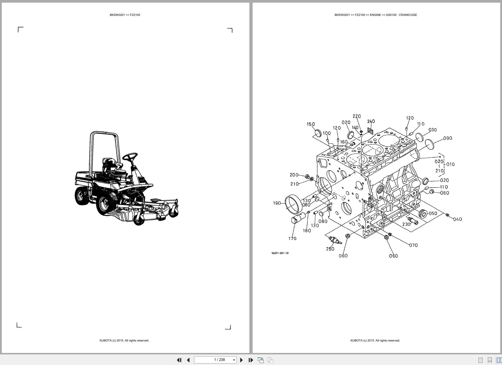 Kubota Mower FZ2100 Australia Parts Catalog (1)